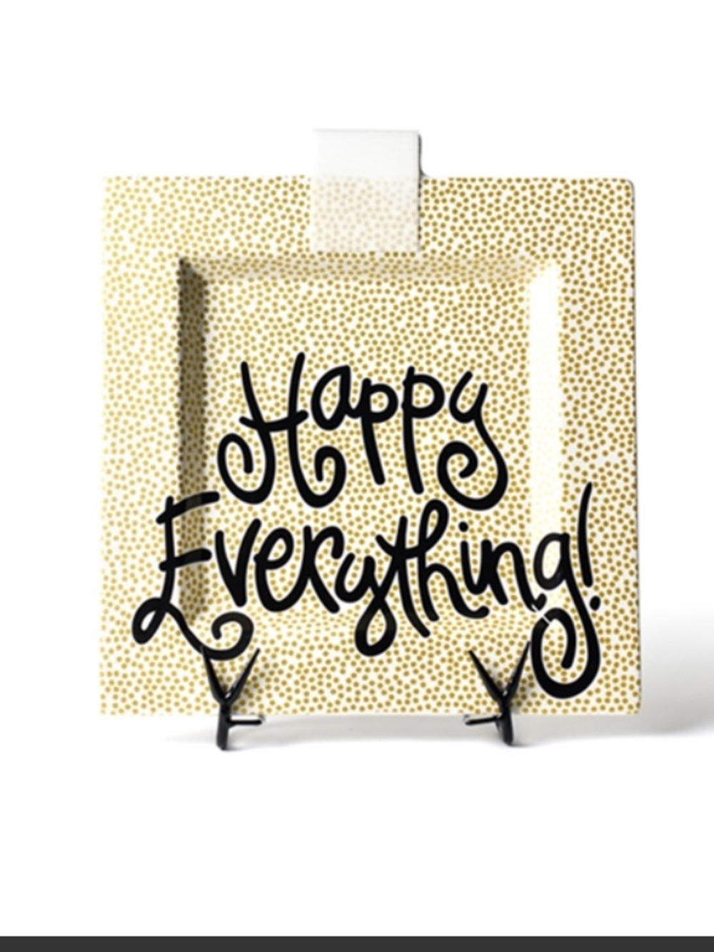 Happy Everything Large Square Dot Platter